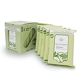 Symphony Beauty Makeup Cleansing Wipes, Moisturise - Cucumber & Aloe Vera, 5 Travel Size Packs