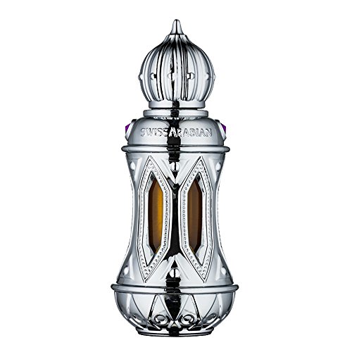 Swiss Arabian Attar Mubakhar - Luxury Products From Dubai - Long Lasting Perfume Oil for Unisex - Blend of Bergamot, Mandarin, Jasmine and Patchouli - Perfect for Date Night or Evening Out - 0.67 oz