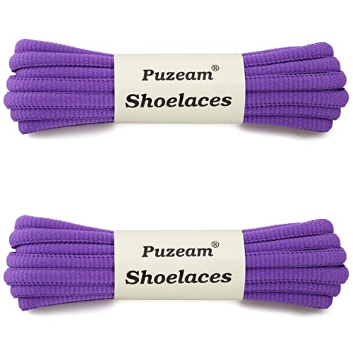 Image of 2 Pairs Oval Athletic Shoelaces 33 Colors 1 /4 inch Half Round Shoe Laces for Sneakers