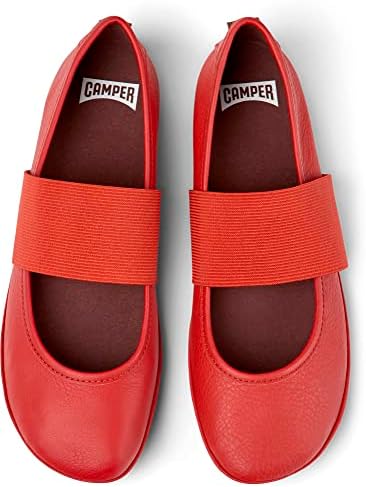 Camper Women's Mary Jane Flat, Bright Red, 7 | Image 2