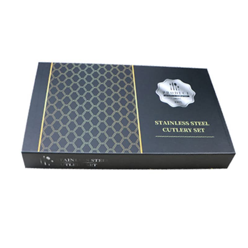 Rengue Juego de Cubiertos, Juego de Cubiertos de Acero Inoxidable de 24 Piezas con Pulido de Espejo y Diseño de Cabeza Redonda, para Restaurante, Comedor en Casa, Regalo (Oro rosa)