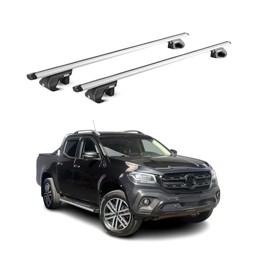 OMAC Dachträger für Nissan Navara D23 2015-2023 4Tür Silber Aluminium