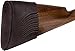 BRONZEDOG Slip On Recoil Pad Genuine Leather Buttstock Extension for Shotguns Rifles Hunting Shooting Brown Black (Brown Waterproof)