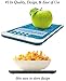 Summer Incentive Nutrition Scale by NutraTrack™ with Food Grade Glass, Perfect for Calorie Counting, Meal Prep, and Weight Loss (Pearl Silver)