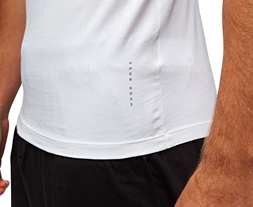 Boss Hugo Mens T-Shirt Rn 2P Co/El 10194356 01 Boxer Briefs, White, Large Us #TOP3