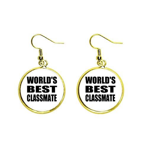 Pendientes largos dorados para brillar en tu fiesta de graduación