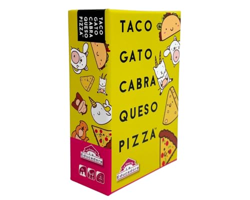 Taco Gato Cabra Queso Pizza | Juegos De Mesa | Juegos De Mesa Niños 8 Años O Más | Juego De Cartas con 60 Cartas | Regalo Niño 8 Años O Más De 3 A 8 Jugadores | En Español
