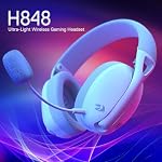 Redragon H848 BT Wireless Gaming Headset - Lightweight - 7.1 Surround Sound - 40MM Drivers - Detachable Microphone - Multi Platforms for PC, PS5/4/3, NS, Mobile