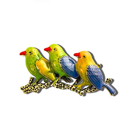 Preisvergleich Produktbild HAPPY LEMON Besondere Bekleidungszubehör Hübsche Mode Persönlichkeit Kleidung europäische und amerikanische Legierung Tropftierbrosche High-End-Bunte Mode Brosche weiblichen Vogel Stift Mehr Stil