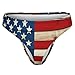 XUTSAKDCJ Fashion Seamless Thongs for Women, No Show Thong Underwear Workout Comfortable Vintage Wooden American Flag G-string
