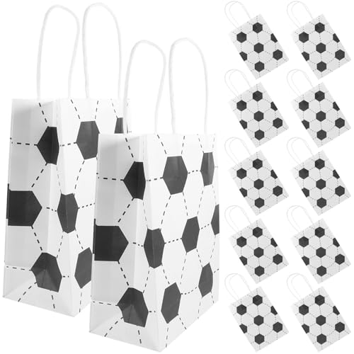 Bolsas de papel para fútbol COSMEVIVI antirrotura con asas para dulces