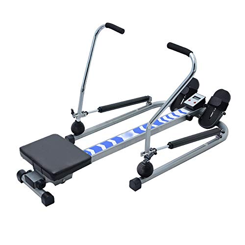 Image of Rowing Machine Indoor Rower Hydraulic Rower Trainer Adjustable Resistance HD Data Display Maximum Load 140kg for Home Fitness Exercise