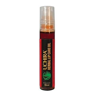 UCHIRA 100% Herbal Lip Care Oil with Nalpamaram & Turmeric | Glossy Shine, Anti-Cracking & Deeply Hydrating Treatment for Dry Lips | Natural Tint & Protection (30+ Botanical Extracts)