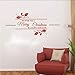 Produktbild Ponana Frohes Neues Jahr Fenster Aufkleber Weihnachtsdekoration Startseite Blume Wandaufkleber Shop Tür 31X60 Cm B