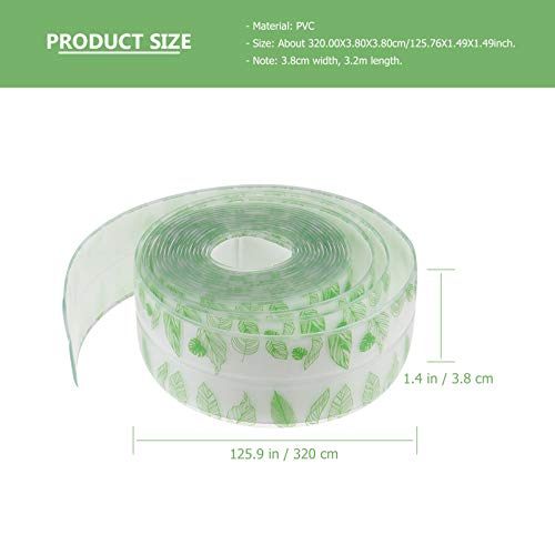 Hemoton 1 rolo de fita de calafetagem autoadesiva, fita de vedação super aderente, fita de pia à pro