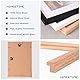HIMEETIME® 3x Bilderrahmen DIN A3 30x42 cm,aus massivem Eichenholz,Natur Eiche Holz Rahmen,Bild mit Passepartout Display A4(21x30cm),für Wandbehänge oder Tischdekoration