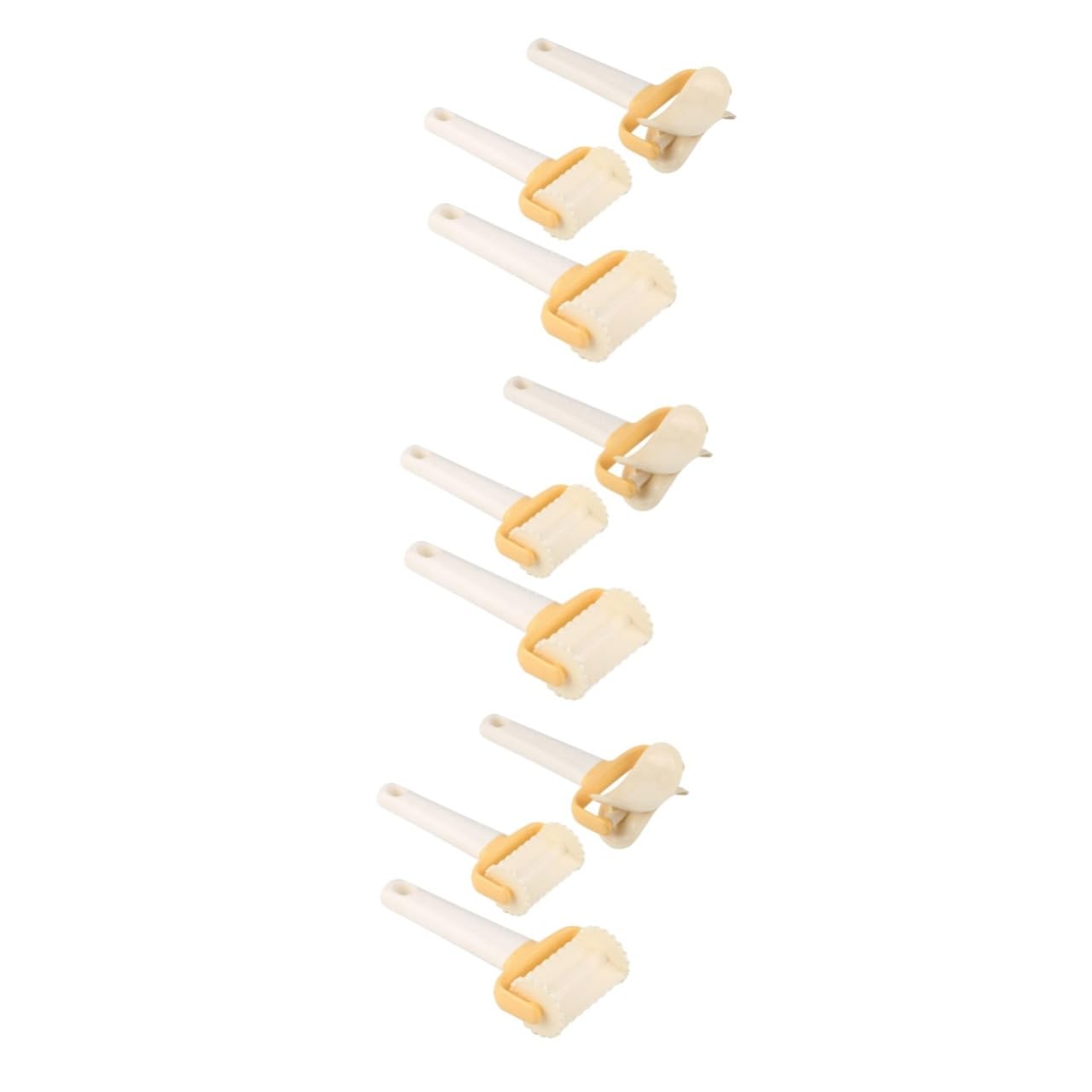 Ciieeo 3 Ensembles 3 Pièces Rouleau À Pâte Coupe Fondant Pâtisserie Rouleau Biscuit Biscuits Beige
