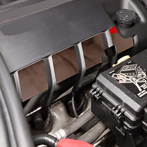 Image of Engine Bay Panel Cover for C6 Corvette 2005-2013, Stainless Steel Rear Engine Cover Guards Protector Splash Shield, Fuse Box Cover (Type F Engine Side Trim)
