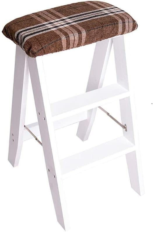 Escabeau pliable OKUOKA en bois pour éviter la fatigue des genoux 3 marches