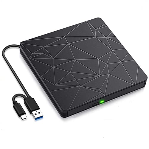 Lecteur de DVD graveur de CD USB Type C double interface pour PC et ordinateur - 3