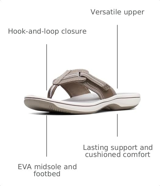Image of Clarks Women's Brinkley Jazz Cloudsteppers Flip-Flops