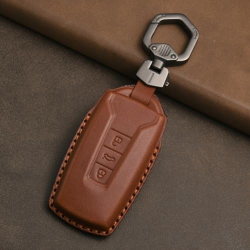 Étui en cuir véritable pour clé de voiture VW protection 3 boutons