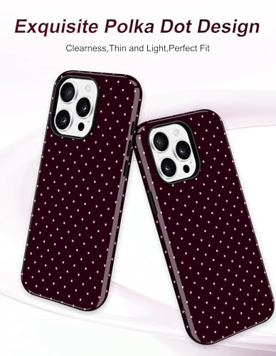 Coque iPhone 16 Pro Max magnétique à pois souple et résistante