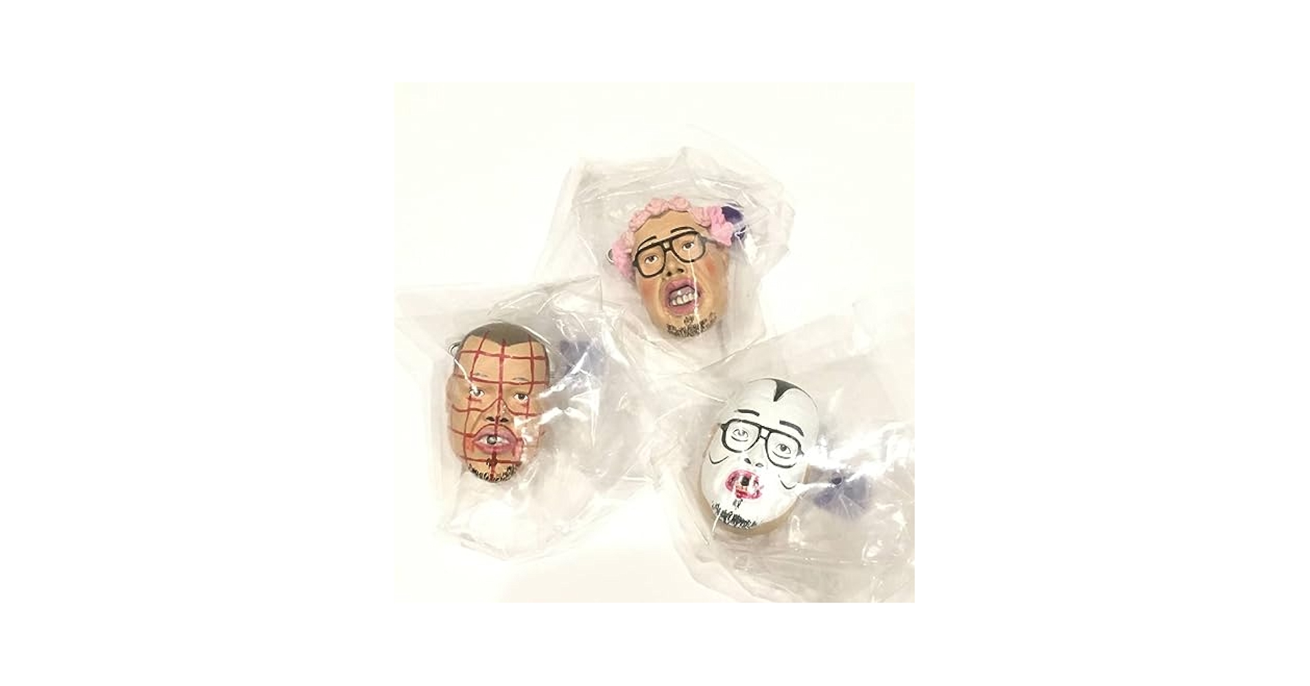 Amazon.co.jp: 野性爆弾くっきー 顔面バッジコレクション ガチャ