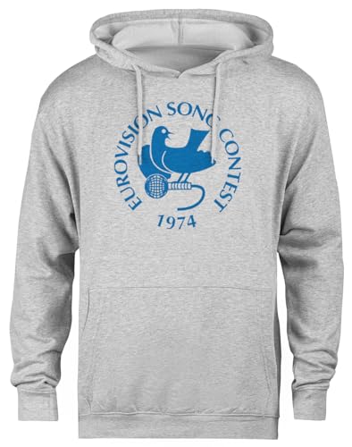 Pull à capuche gris Eurovision 197411 contre le froid sweat confortable