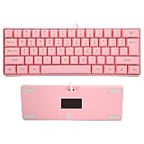 Klawiatura V700 RGB z Czarnym Podświetleniem, 61 Klawiszy Przewodowa Mechaniczna Klawiatura do Gier USB, Minikomputer z