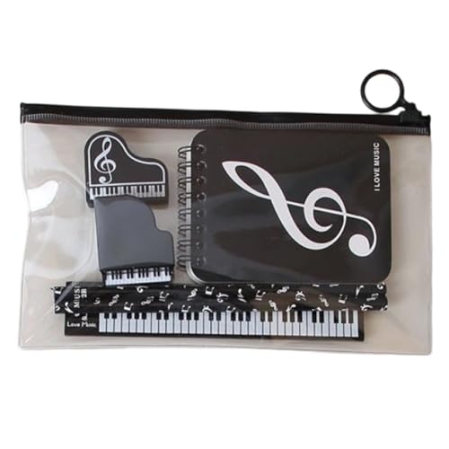 Casiler Pappersvaror med musiktema, musiknoter, piano, studentfestgåvor, skolmaterial.