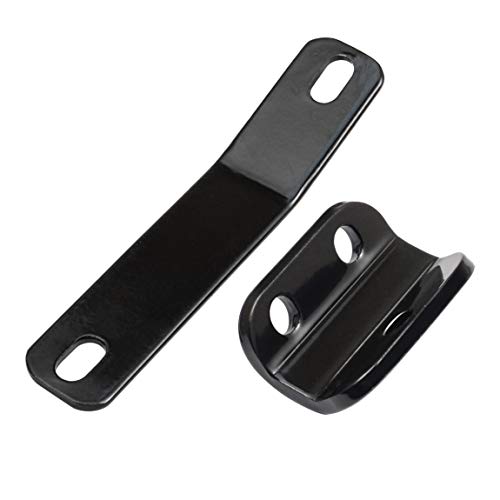 PBYMT Black Adjustable Driver Rider Bracket Compatible for Harley Davidson Touring Road King Electra Glide Street Glide 2009-2020