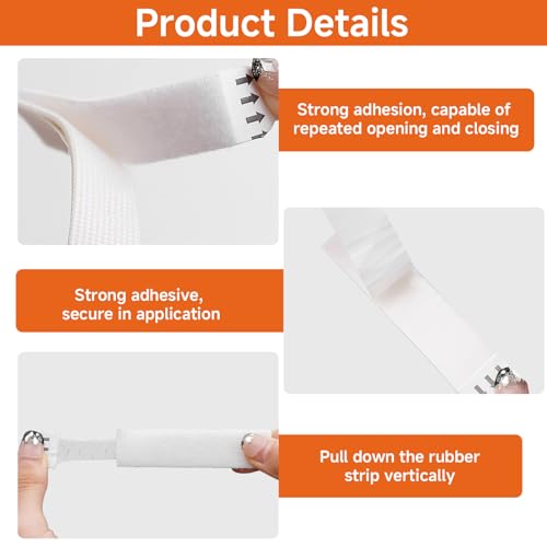 Dupoem 36 Paar Tafel-Aufhänger, starke und abnehmbare Klebestreifen für Bilderrahmen, ohne Bohren, für Bilder, Kunstwerke – sichere Befestigung, unsichtbar