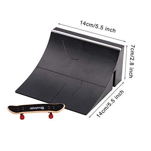 image for liangfudianzi Fingerboard Rail Park Stair Kit,Mini Finger Toy Skateboa