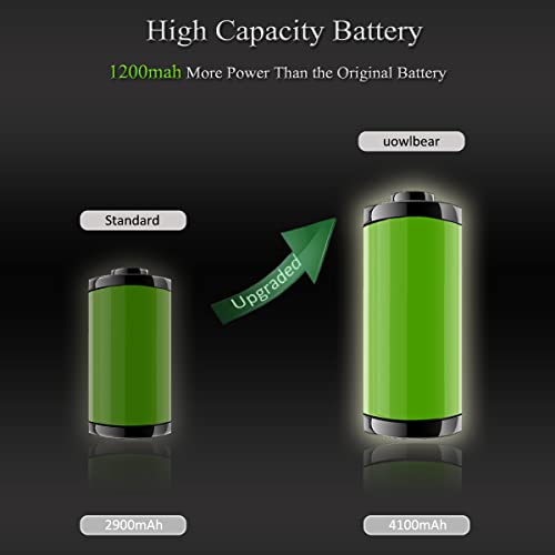 Uowlbear 4100Mah Battery For Iphone 7 Plus A1661 A1784 A1785 With Complete Replacement Tool Kits, Two Set Adhesive Strips And Seal - High Capacity 0 Cycle #TOP1