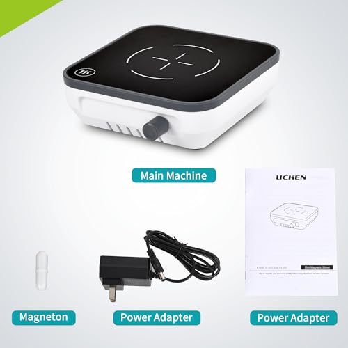 LICHEN Mini Magnetic Stirrer Hot Plate 300-1500rpm, Max Solution Heating 45℃(113℉), 110V Magnetic Hotplate Mixer with Stir Bar - Thumbnail 7