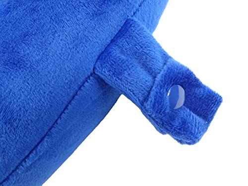 Wolf Essentials 2360 BLUE Kids Cozy Soft Microfiber Neck Pillow, Compact, Perfect For Plane Or Car Travel thumb #2