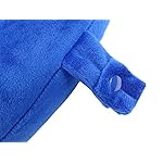 Kids Travel Neck Pillow - Cozy Soft Microfiber, Compact Design for Airplane, Car Seat, or Toddler Travel Support – Blue - Image 4