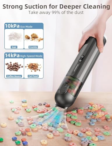 Chuboor 14,000Pa Cordless Car Vacuum (Brown)