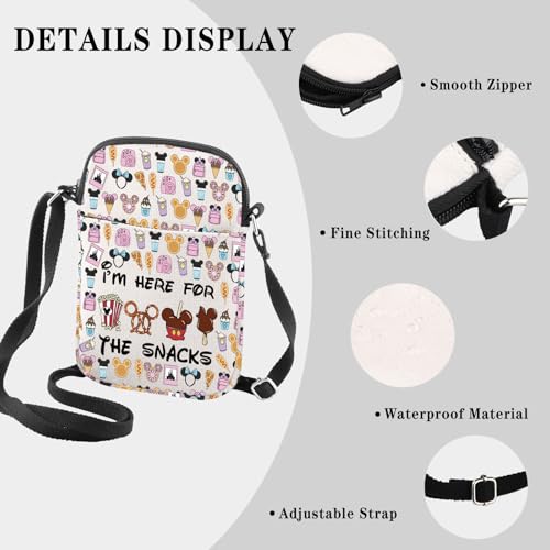 Magical Inspired Gift Family Vacation Trip Gift I'm Here For The Snacks Mouse Family Trip Snacks Crossbody Bag3