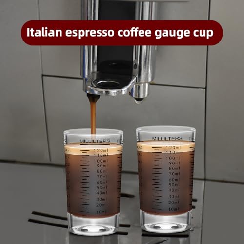 Vaso medidor de vidrio 4 oz con base pesada miniatura 3