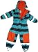MAYLYNN Schneeanzug Regenoverall Regenanzug Blau, warm gefüttert mit dicken Fleece Futter, Größe:86