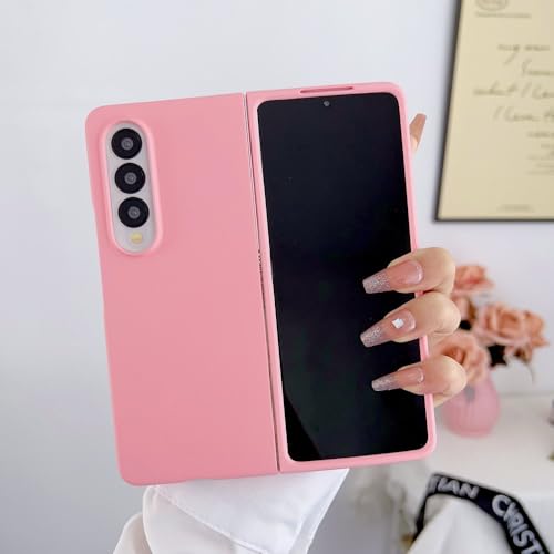 Coque Galaxy Z Fold 5 4 3 anti-rayure rigide PC rose