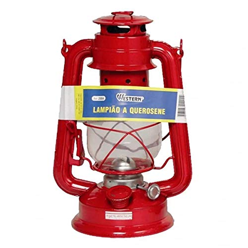 Lampião Retrô 300 Ml Vintage Western Vermelho
