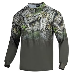 Hunting Shirts for Men,Camo Long Sleeve Men’s Camouflage Lightweight Essentials Shirt for Fishing Hiking
