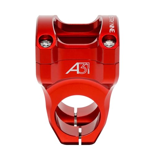 Industry Nine A318 Bike Stem - Red 31.8mm Mountain Bike Stem with 40mm Length - Made in USA