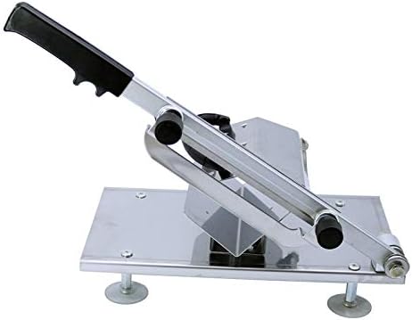 Manual Frozen Meat Slicer, Stainless Steel Meat Cutter Beef Mutton Roll Food Slicer Vegetable Sheet Slicing Machine