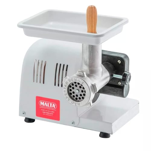 Moedor e Extrusor Elétrico Industrial Boca 5 Bivolt Malta Branco