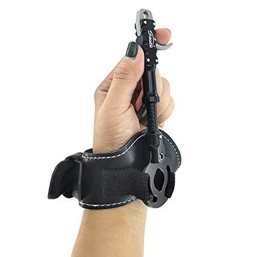 Xxiaojun Adjustable Wristband Release, Index Finger Release, Composite Bow, 360 Degree Rotatable Jaws, Automatic Closure, Bow And Arrow Archery Accessories, Archery Release Aids #TOP3