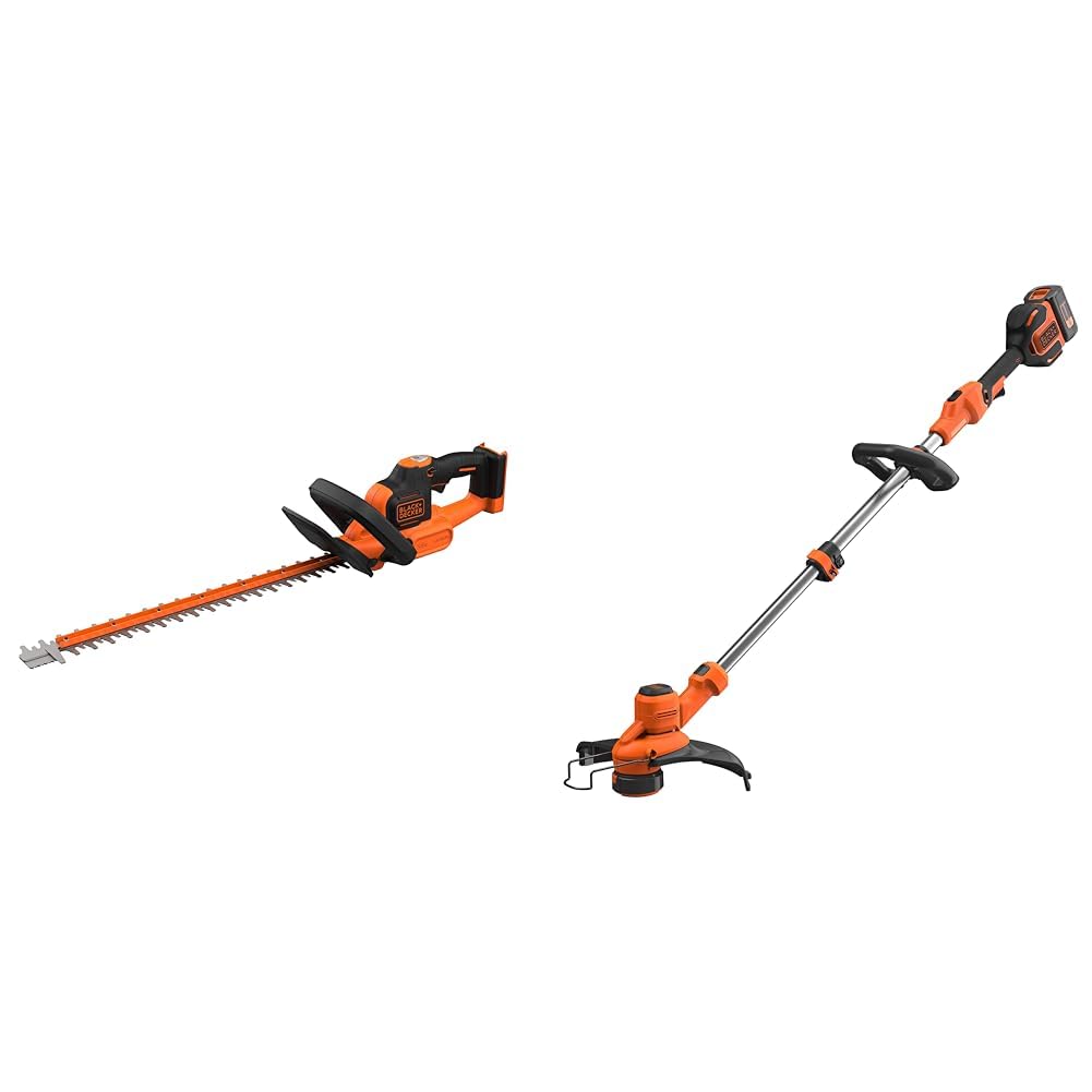 Taille-haies 36V 55cm et coupe-bordures sans fil pour l'entretien complet du jardin